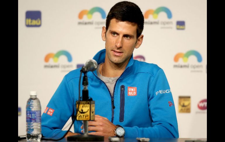 Djokovic hizo las declaraciones en rueda de prensa en el torneo abierto de Miami. AFP / M. Stockman