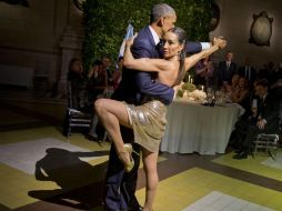 La bailarina animó a salir a la pista al presidente Obama. AP / P. Martinez