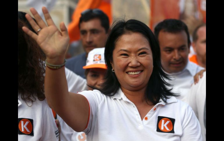 Keiko Fujimori se mantiene en el primer lugar con un 33.8 % de las preferencias de los votantes. AP / M. Mejia