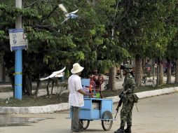 Soldados y guerrilleros han ocupado alternadamente La Macarena. AFP / G. Legaria