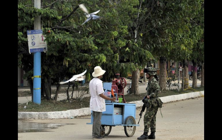 Soldados y guerrilleros han ocupado alternadamente La Macarena. AFP / G. Legaria