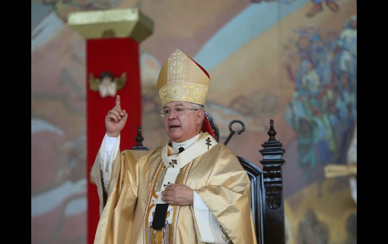 El Cardenal ofreció una rueda de prensa al término de la Misa Crismal. EL INFORMADOR / ARCHIVO