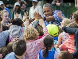 ''Esta es siempre una de mis celebraciones favoritas del año'', señala Obama. AFP / S. Loeb