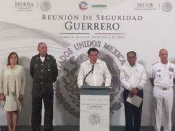 El funcionario encabezó la Reunión de Seguridad Guerrero para evaluar el resultado de las acciones puestas en marcha. TWITTER / @ArelyGomezGlz