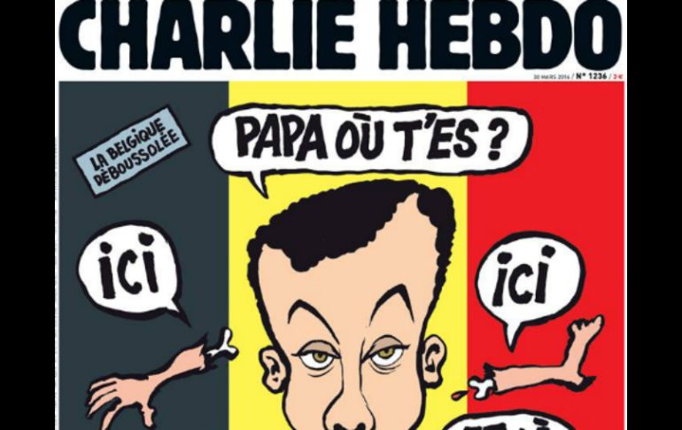 La portada incluye una pequeña leyenda en la que puede leerse: 'Bélgica, desorientada'. FACEBOOK / Charlie Hebdo Officiel