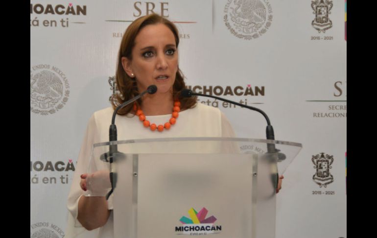 Claudia Ruiz Massieu destacó la necesidad de crear mayores vínculos con la comunidad mexicana en el extranjero. NTX / G. Vega