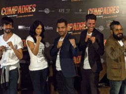 El actor estrena la cinta 'Compadres', la cual protagoniza junto a Aislinn Derbez y Erick Elías.  /