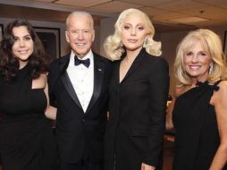 Gaga y Biden se presentaron juntos en los premios Oscar en febrero. TWITTER / @ladygagalatinos.