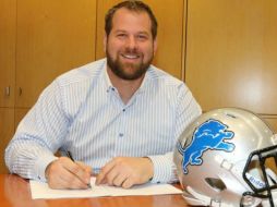 Geoff tuvo que salir de NY en febrero y estaba como agente libre. TWITTER / @lions