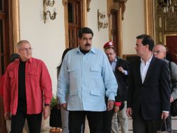 'No tiene moral para hablar de la patria que parió a Simón Bolívar', afirmó Maduro. EFE /