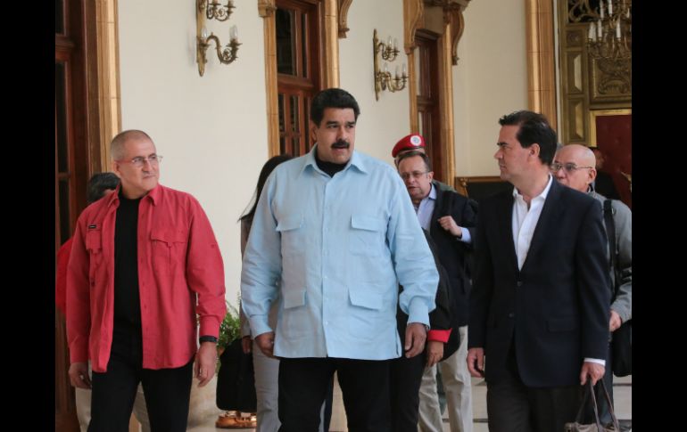 'No tiene moral para hablar de la patria que parió a Simón Bolívar', afirmó Maduro. EFE /