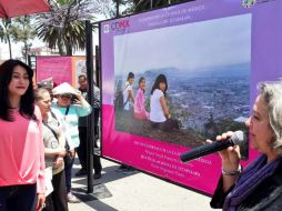 La exhibición se titula 'La muestra es un ejemplo de la lucha que enfrentaron varias mexicanas'. TWITTER / @DioneAnguianoF