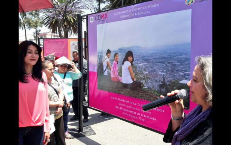 La exhibición se titula 'La muestra es un ejemplo de la lucha que enfrentaron varias mexicanas'. TWITTER / @DioneAnguianoF