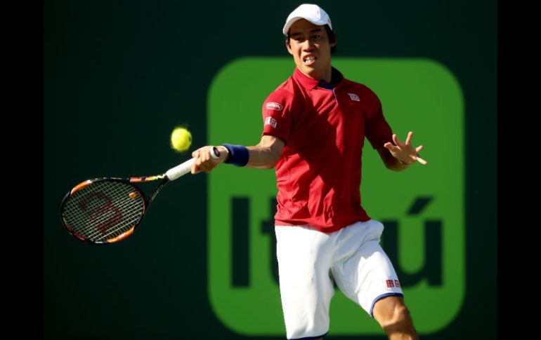 Nishikori venvió por 4-6, 6-3 y 7-6(3) al galo. AFP /  M. Stockman