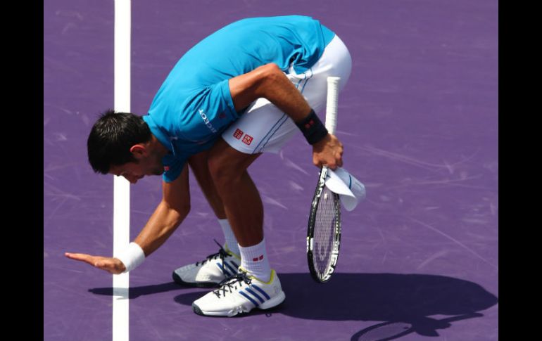 Si levanta el trofeo el domingo, también  empataría con Agassi con tres títulos al hilo. AFP / C. Brunskill