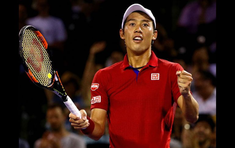 Nishikori superó a Kyrgios por 6-3, 7-5 en una hora y 24 minutos de juego y enfrentará en la final. AFP / M. Ehrmann