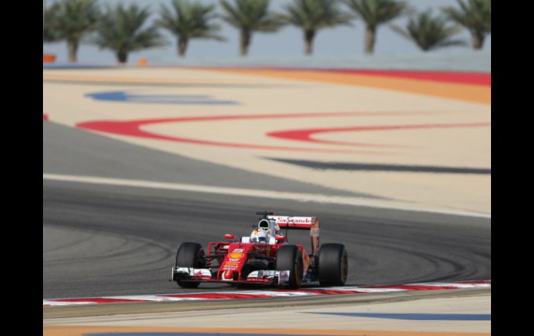 El cuádruple campeón del mundo alemán de Fórmula Uno, Sebastian Vettel, en el circuito de Sakhir. AP / K. Jebreili