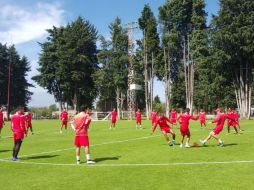 La escuadra que dirige Cardozo cerrará este lunes su preparación de cara ALduelo que se celebrará el martes en el Nemedio Diez. TWITTER / @TolucaFC