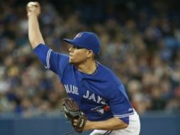 Roberto Osuna lanzó en este cotejo 20 disparos, con 14 strikes, ante cuatro rivales de Tampa Bay que enfrentó. TWITTER / @RobertoOsuna1