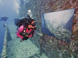 Las imágenes fueron sometidas a un tratamiento especial para que no se dañen en un medio como el agua marina. AP / J. Berg