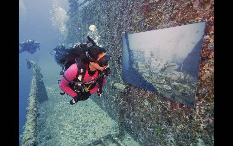 Las imágenes fueron sometidas a un tratamiento especial para que no se dañen en un medio como el agua marina. AP / J. Berg