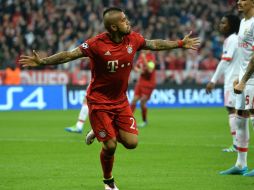 El Bayern abrió el marcador al minuto dos, gracias a un gol de Arturo Vidal. AP / K. Joensson