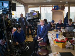 Donald Trump, ayer en un restaurante de Wauwatosa, Wisconsin. AFP / S. Olson