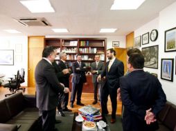 El jefe de gobierno, Miguel Ángel Mancera estuvo presidiendo la reunión. TWITTER / @INEMexico