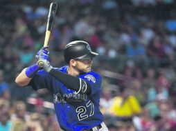 Trevor Story. El jugador número 27 de los Rockies ha tenido un gran arranque de temporada en las Grandes Ligas. AFP / C. Petersen