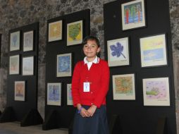 Se inauguró la exhibición integrada por 20 ilustraciones colocadas en pequeñas mamparas. NTX / C. Pereda