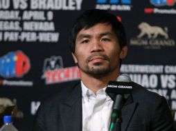 El filipino enfrenta mañana a Tim Bradley por tercera ocasión en su carrera. AFP / J. Gurzinski