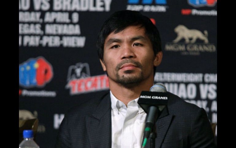 El filipino enfrenta mañana a Tim Bradley por tercera ocasión en su carrera. AFP / J. Gurzinski