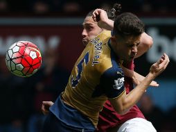 Nada para nadie, luego del encuentro entre el Arsenal y el West Ham. AFP / I. Kington