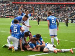 Frankfurt agrava su situación. Se mantiene en la penúltima casilla y si el torneo acabara hoy, entraría a la Segunda División. EFE / A. Dedert