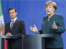 Merkel destaca que la cooperación bilateral en este ámbito se ha centrado en el refuerzo de la lucha contra el crimen organizado. EFE / M. Kappeler