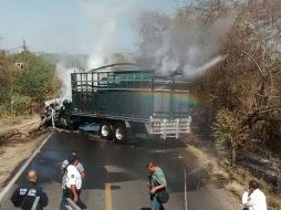 La captura de integrantes del cártel derivó en una ola de 'narcobloqueos' carreteros en las últimas 72 horas. EFE /