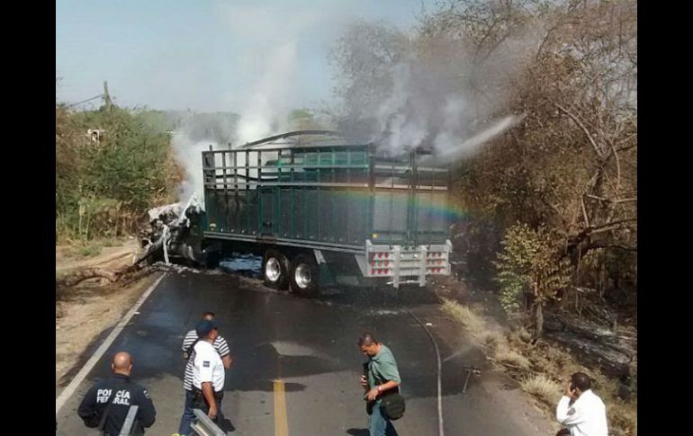 La captura de integrantes del cártel derivó en una ola de 'narcobloqueos' carreteros en las últimas 72 horas. EFE /