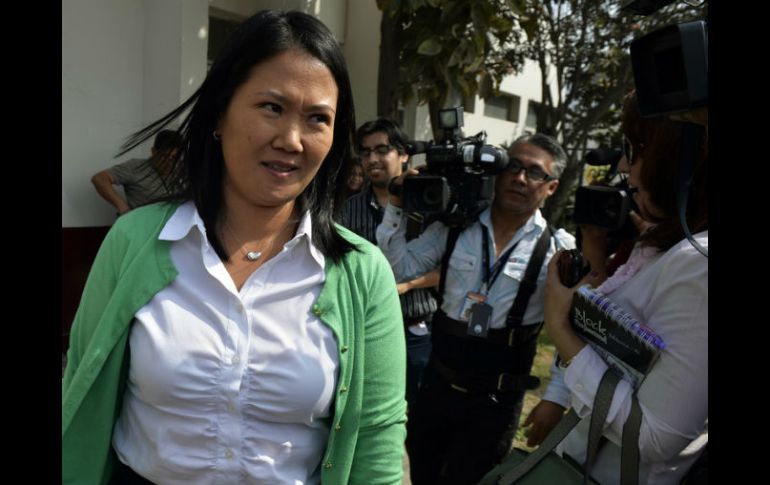 Keiko Fujimori disputará el próximo 5 de junio la segunda vuelta de las elecciones, donde ya se impuso este fin de semana. AFP / ARCHIVO