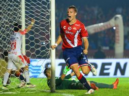 El último clavo en el ataúd del Necaxa llegó al minuto 88 gracias al segundo gol de Julio Furch en este partido. MEXSPORT / A. Macías