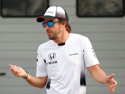 Fernando no estuvo en el GP de Bahrein por recomendaciones de los médicos. AP / A. Wong