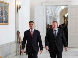 Previamente, el Jefe del Ejecutivo mexicano se reunió con el primer ministro danés, Lars Lokke Rasmussen. NTX / Cortesía