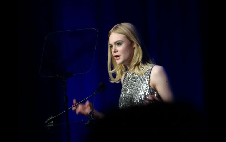 Estrenarán 'The Neon Demon' en mayo, pero CinemaCon proporciona un vistazo presentado por su estrella, Elle Fanning. ESPECIAL / Cortesía Getty Images para CinemaCon