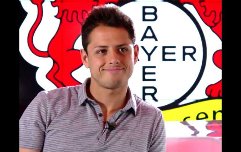 Javier Hernández dijo estar agradecido con el Bayer Leverkusen. TWITTER / @Bundesliga_EN