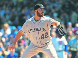 Chad Bettis. El abridor de los Rockies fue el ganador al permitir tres hits, recetar dos ponches y dos pasaportes. AFP /  J. Daniel