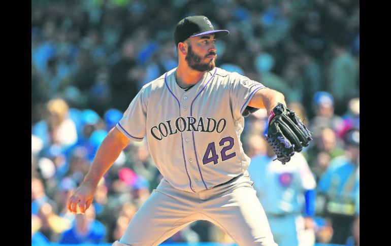 Chad Bettis. El abridor de los Rockies fue el ganador al permitir tres hits, recetar dos ponches y dos pasaportes. AFP /  J. Daniel