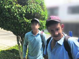 Los agredidos fotografiaron a los presuntos criminales; no se revela su identidad defendiendo su presunción de inocencia. ESPECIAL /