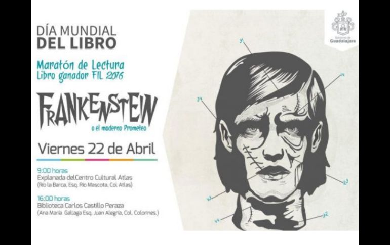 De esta forma, miles de lectores darán vida a las palabras que Mary Shelley soñó hace dos siglos. TWITTER / @culturaudg