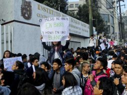 El IPN llevó a cabo un paro total en las vocacionales 1, 2, 4, 5, 8, 10, 13 y 15 este miércoles. SUN / F. Ramírez