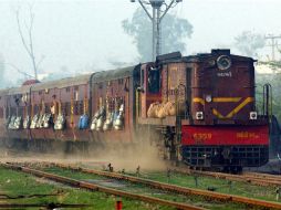 La red ferroviaria en la India es la cuarta más grande del mundo, y sus trenes transportan a unos 23 millones de pasajeros. AFP / ARCHIVO