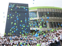 Los adolescentes realizaron dinámicas como rallies, lanzamiento de globos y plantación de árboles. ESPECIAL / TecMilenio